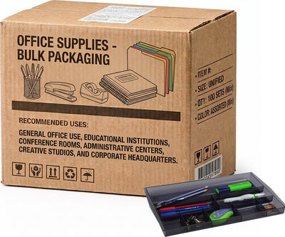 Carton of 10 Italplast Drawer Tidy Organizer Smoke