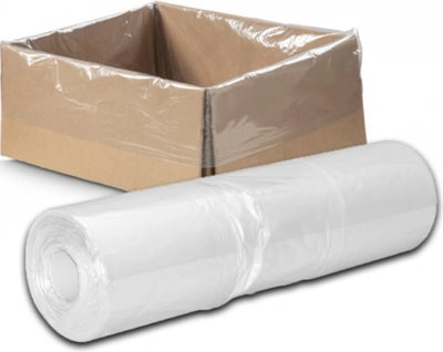500/Roll Natural Non-entrapment Carton Liners - 14 micron - (635mm Width x 635mm Length + 380mm Gusset)