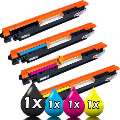 4 Pack Canon CART329 Compatible Toner Cartridges [1BK+1C+1M+1Y]