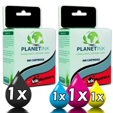 2 Pack HP 98 93 C9364WA C9361WA Compatible Ink Cartridges [1BK,1C]