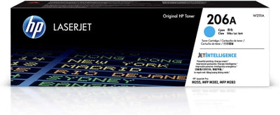 Genuine HP 206A W2111A Cyan Toner Cartridge PRO M255 / M282 / M283 / 1,250 Pages