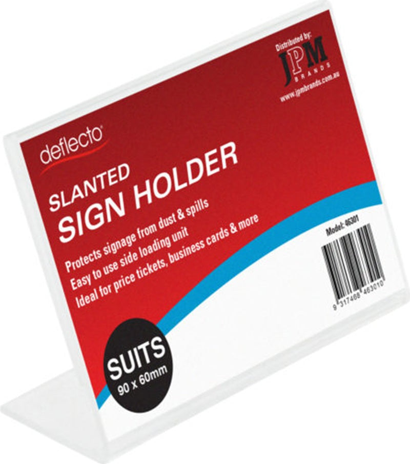 10 X Deflect-O Business Card Place Card Holder Slanted 46301