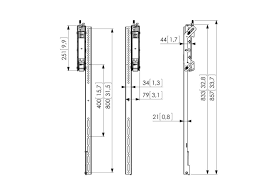 VOGELS PFS 3508 PANEL MOUNTS - INTERFACE 3-D ADJUSTABLE DISPLAY STRIPS 800M