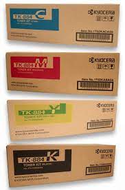 4 Pack Kyocera TK884 Compatible Toner Cartridges [1BK,1C,1M,1Y]