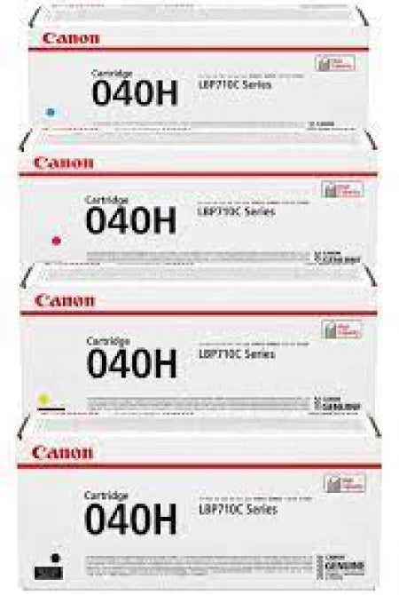 4- Pack Compatible Canon CART040II CMYK Toner Cartridges