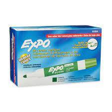 Expo W/B Marker Blt Green Bx12