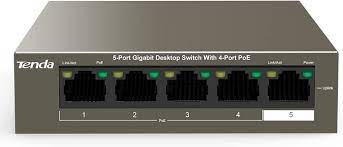 5-PORT GE SWITCH WITH 4-PORT POE+
