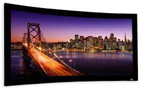 110" CURVED FIXED FRAME 16:9 4K ACOUSTICALLY TRANSPARENT MATERIAL - LUNETTE