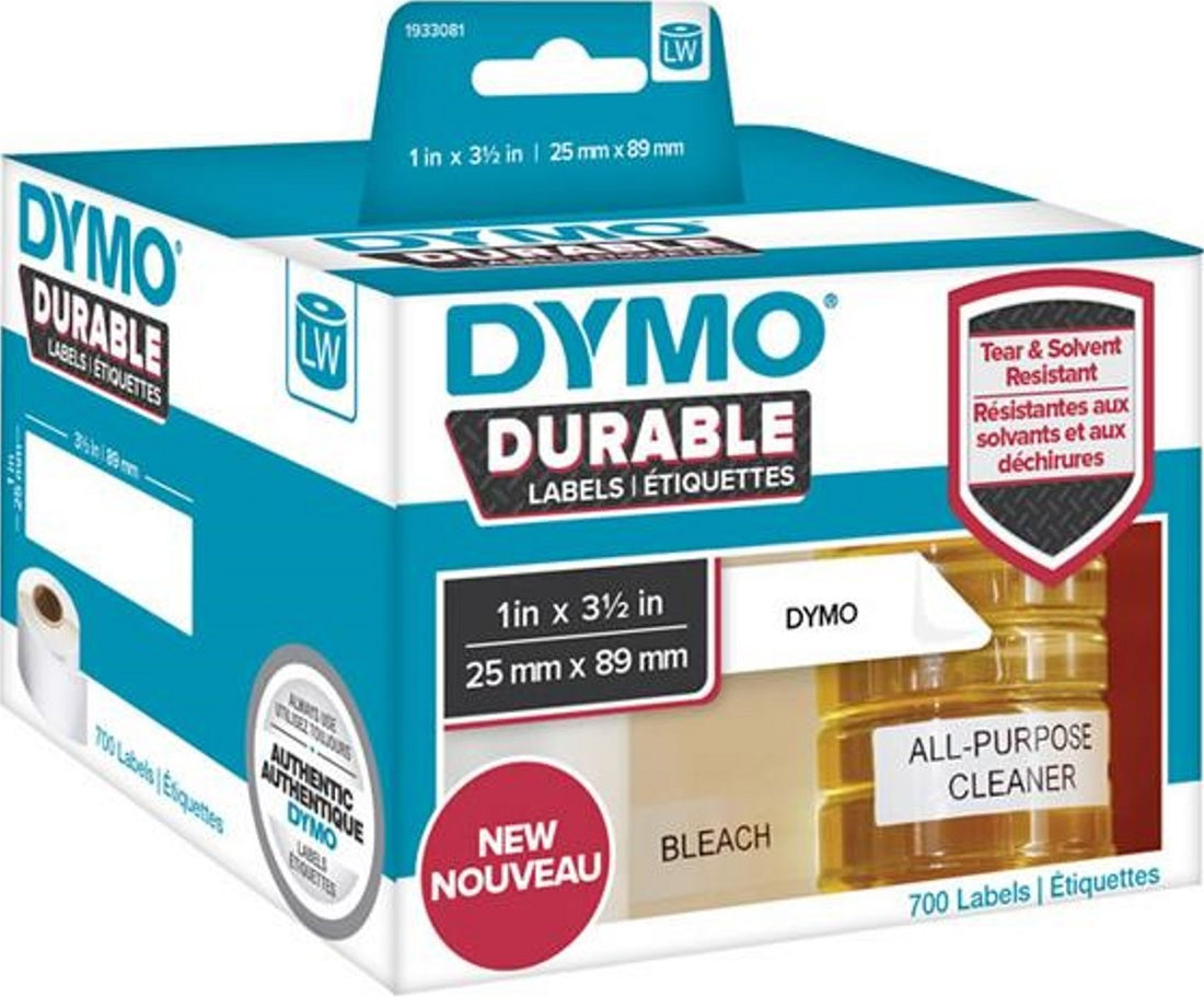 Genuine Dymo 1933081 Durable Industrial White Label Roll 700/rol