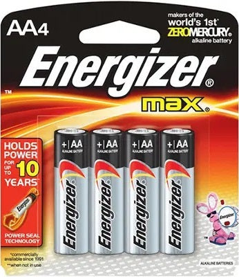 Energizer Max AA 4-Pack E91BP4TN