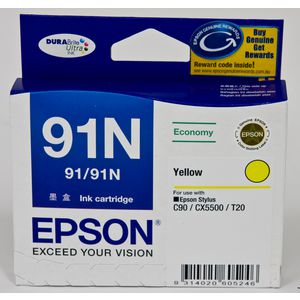 Epson T1074 91N C13T107492 Yellow Genuine Ink Cartridge 215 Print