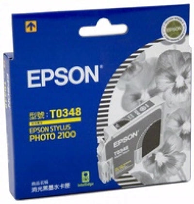 Epson T0348 C13T034890 Matte Black Genuine Ink Cartridge 628 Prints