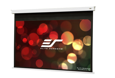100" MOTORISED 16:9 RECESSED SCREEN  IR & RF CONTROL  WHITE 12V TRIGGER  EVANESCE B