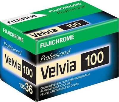 Fujifilm Fujichrome Velvia 100 35mm 36 Exposure Pro Colour Transparency Fil
