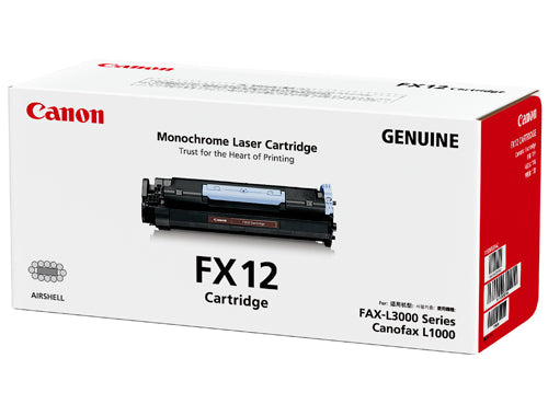 Genuine Canon FX12 Fax Black Toner Cartridge 4,500 Print