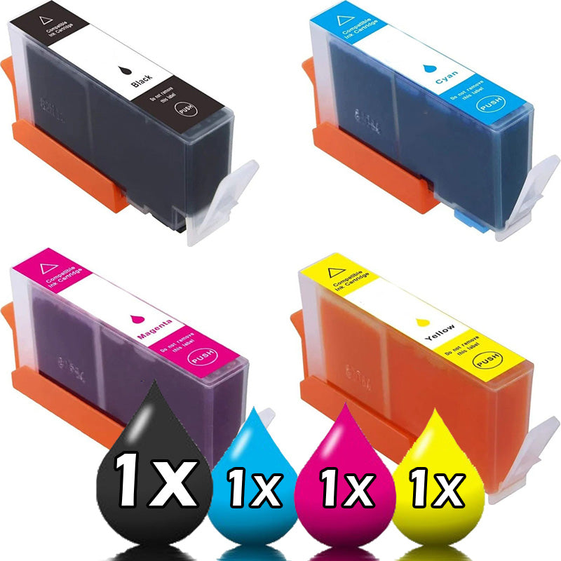 4 Pack HP 934XL 935XL Compatible Ink Cartridges C2P23AA-C2P26AA [1BK, 1C, 1M, 1Y]