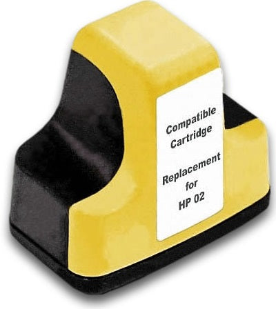 HP 02  C8773WA Yellow Compatible Ink Cartridge 350 Print