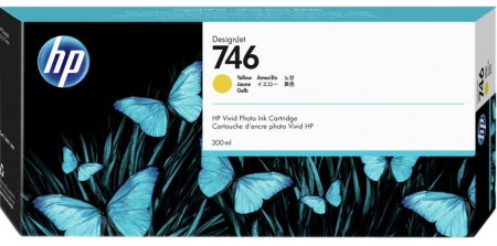 Genuine HP 746 Designjet Yellow Ink Cartridge 300ml