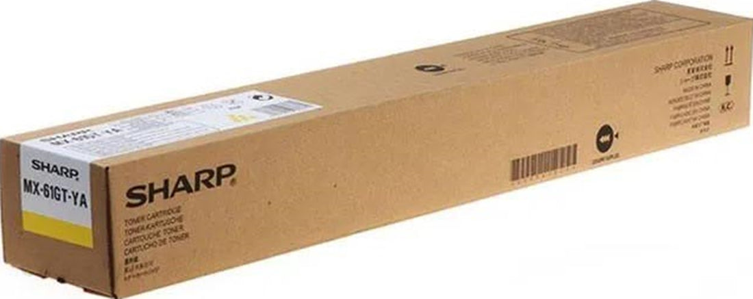 Genuine Sharp MX-60/61GTYA Yellow Toner Cartridge 24,000 Page