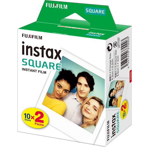 Pack of 20 Fujifilm instax SQUARE Film - Compatible with Fujifilm Instax SQUARE Camera