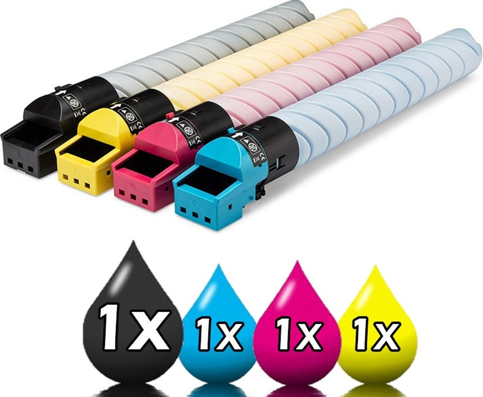 4 Pack Konica Minolta TN328 Compatible Toner Cartridge [1BK+1C+1M+1Y] - 28,000 Print