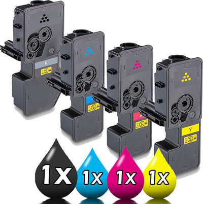 4 Pack Kyocera TK-5454 Compatible Toner Cartridge Value Pack [1BK, 1C, 1M, 1Y]