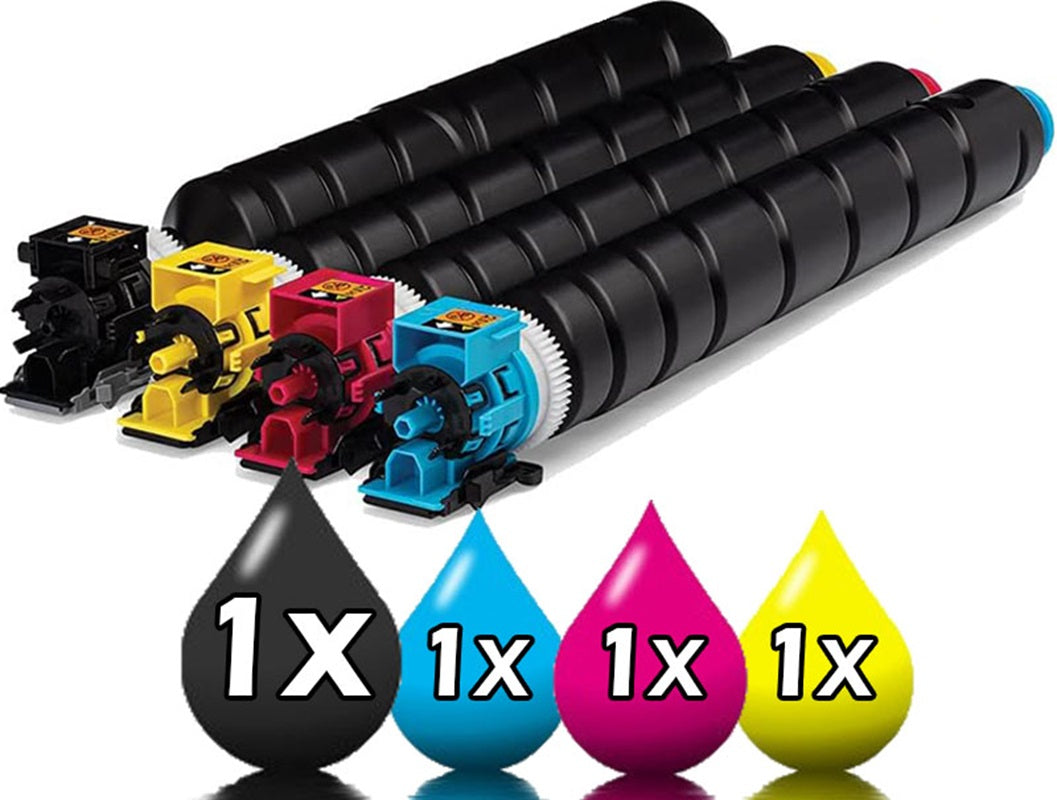 4 Pack Kyocera TK-8369 Compatible Toner Cartridge Value Pack [1BK, 1C, 1M, 1Y]