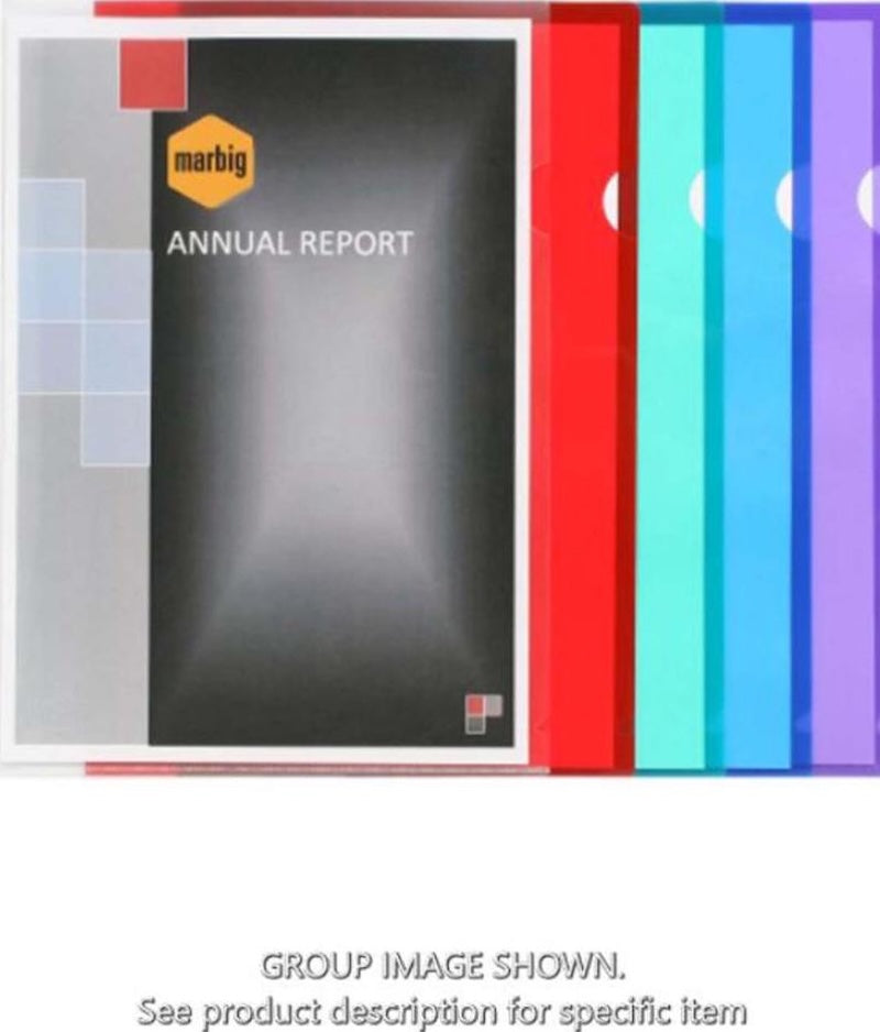 Marbig Ultra Letter Files A4 Polypropylene Clear