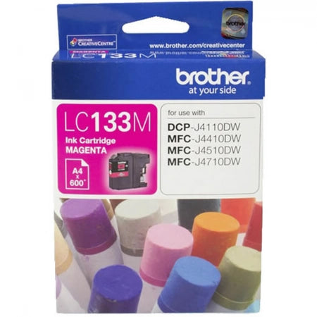 Genuine Brother LC-133M Magenta Ink Cartridge 600 Print Yield
