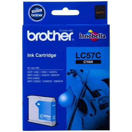 Genuine Brother LC57C Cyan Ink Cartridge 400 Print Yield