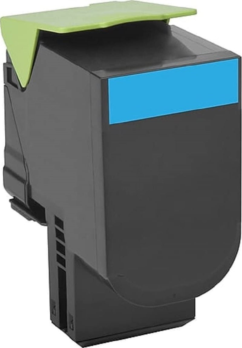 Lexmark 808HC 80C8HCE Compatible Cyan Toner Cartridge 3000 Page