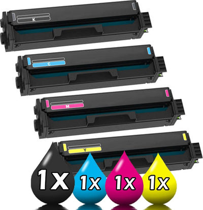 4 Pack Lexmark CX331 High Yield Compatible Toner Cartridge Value Pack [1BK, 1C, 1M, 1Y]