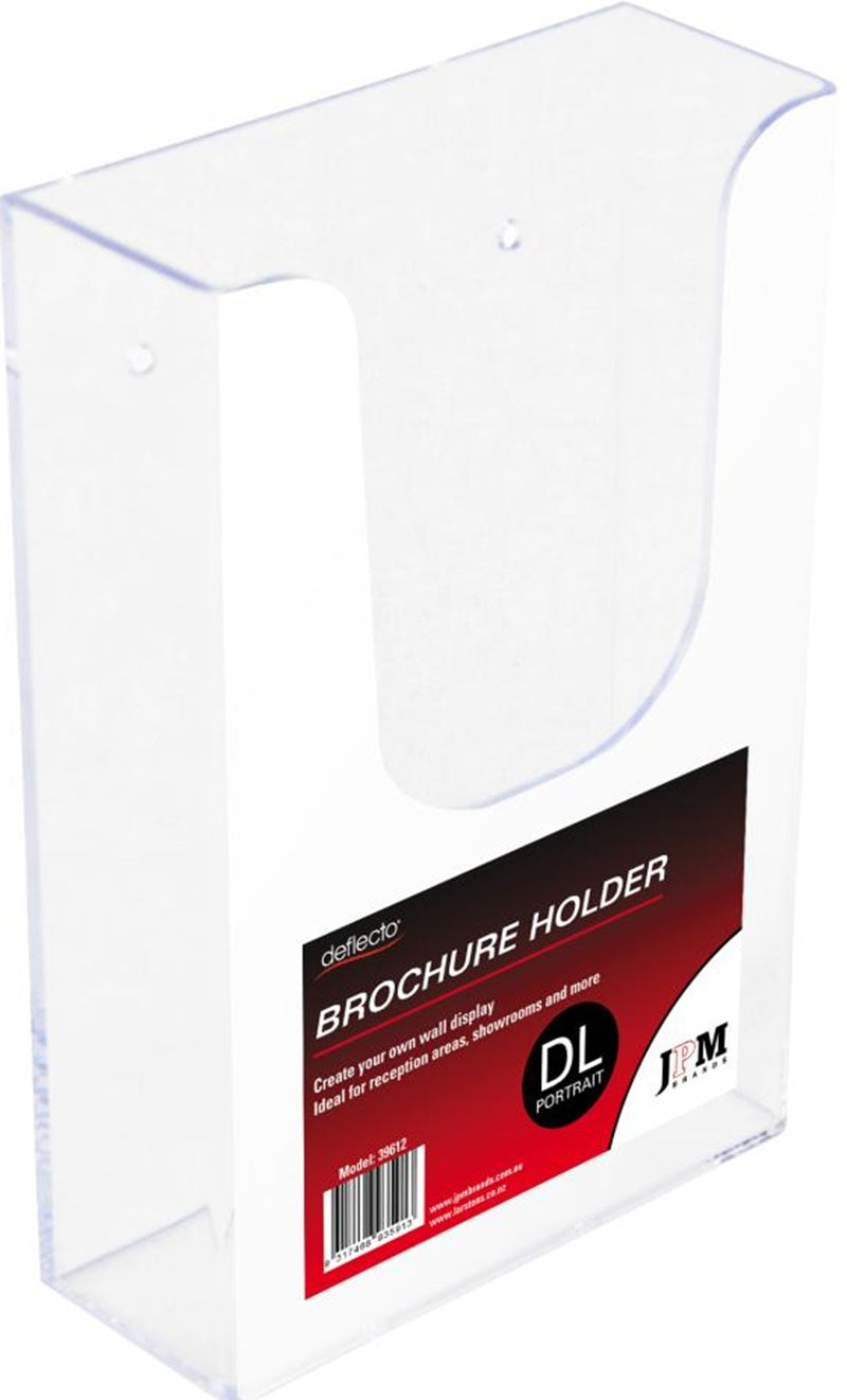 Deflect-O Brochure Holder Wall Mount DL Clear 39612