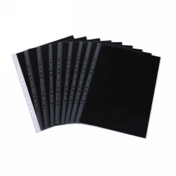 DISPLAY BOOK POCKET REFILLS 10'S A3 BLACK INSERT