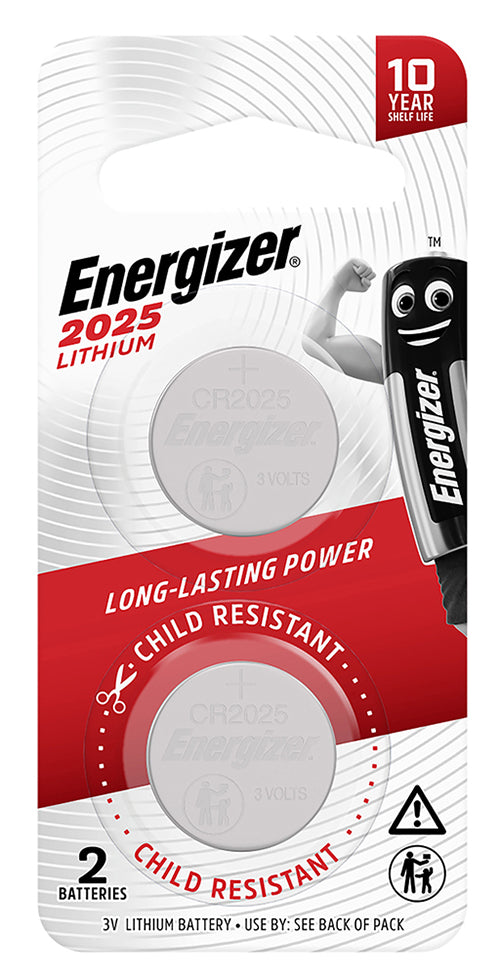 BATTERY ENERGIZER CR2025 CALCULATOR/GAME PK2