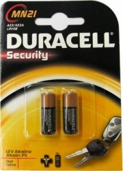 BATTERY DURACELL ALKALINE 23 12V PK2 MN21