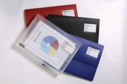 DOCUMENT WALLET B/TONE F/C BLUE