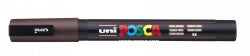 MARKER UNI POSCA PC3M BULLET TIP DARK BROWN