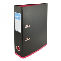 SP- LEVER ARCH FILE BANTEX A4 70MM 2 TONE BLACK & PINK