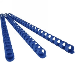 SP- BINDING COMBS FELLOWES 10MM 21 RING ROUND PLASTIC BLUE PK100