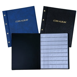 COIN ALBUM 285X255MM PVC PADDED COVER 4 INTERSCREWS INC REFILL