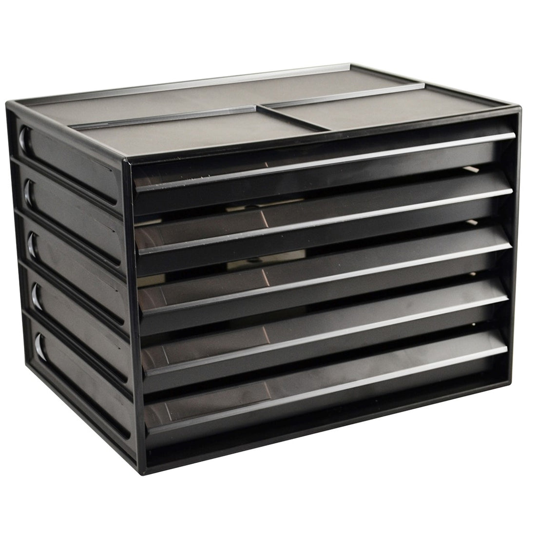 DOCUMENT CABINET ITALPLAST A4 5 DRAWER BLACK RECYCLED