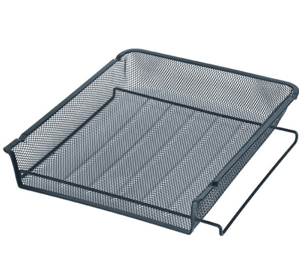 DOCUMENT TRAY ITALPLAST 1TIER BLACK MESH