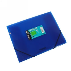 SP- DOCUMENT WALLET FOLDERMATE A4 POP GEAR PP ELASTIC CLOSURE BLUE