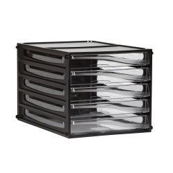 FILING DRAWERS ESSELTE BLACK FRAME 5 DRAWER