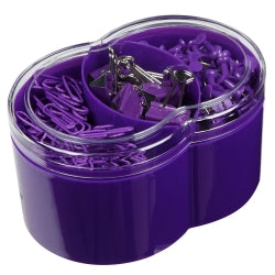 PIN & CLIP SET ESSELTE WOW PURPLE