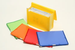 DOCUMENT FILE B/TONE A4 PP W/GUSSET ELASTIC CLOSE ORANGE