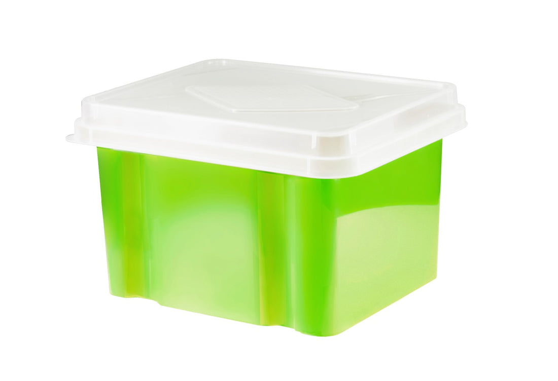 STORAGE BOX ITALPLAST 32L LIME