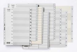 SP- DIVIDERS BANTEX A4 PP GREY 1-20