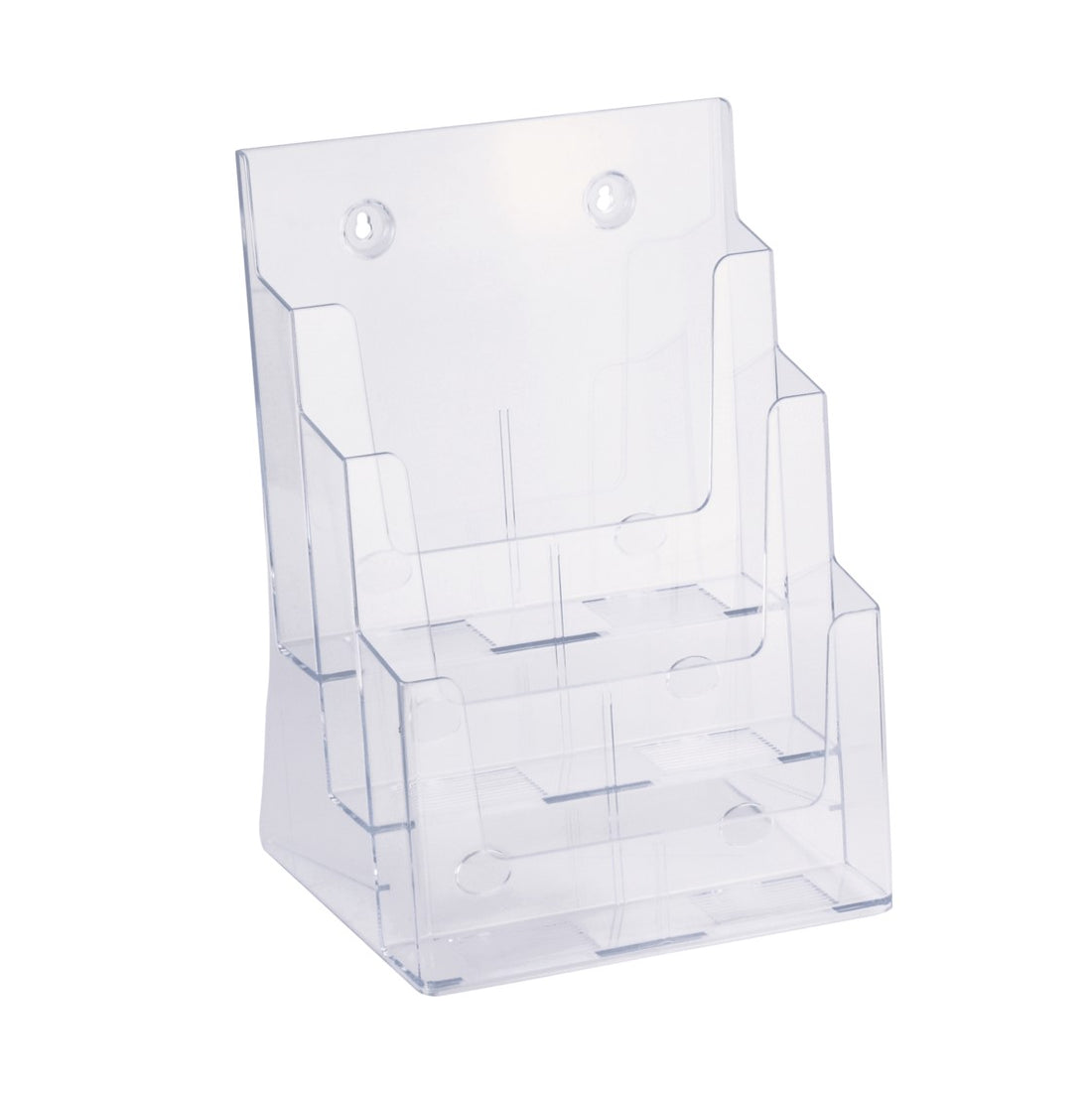 BROCHURE HOLDER ITALPLAST A4 3 TIER CLEAR
